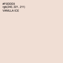#F0DDD3 - Vanilla Ice Color Image